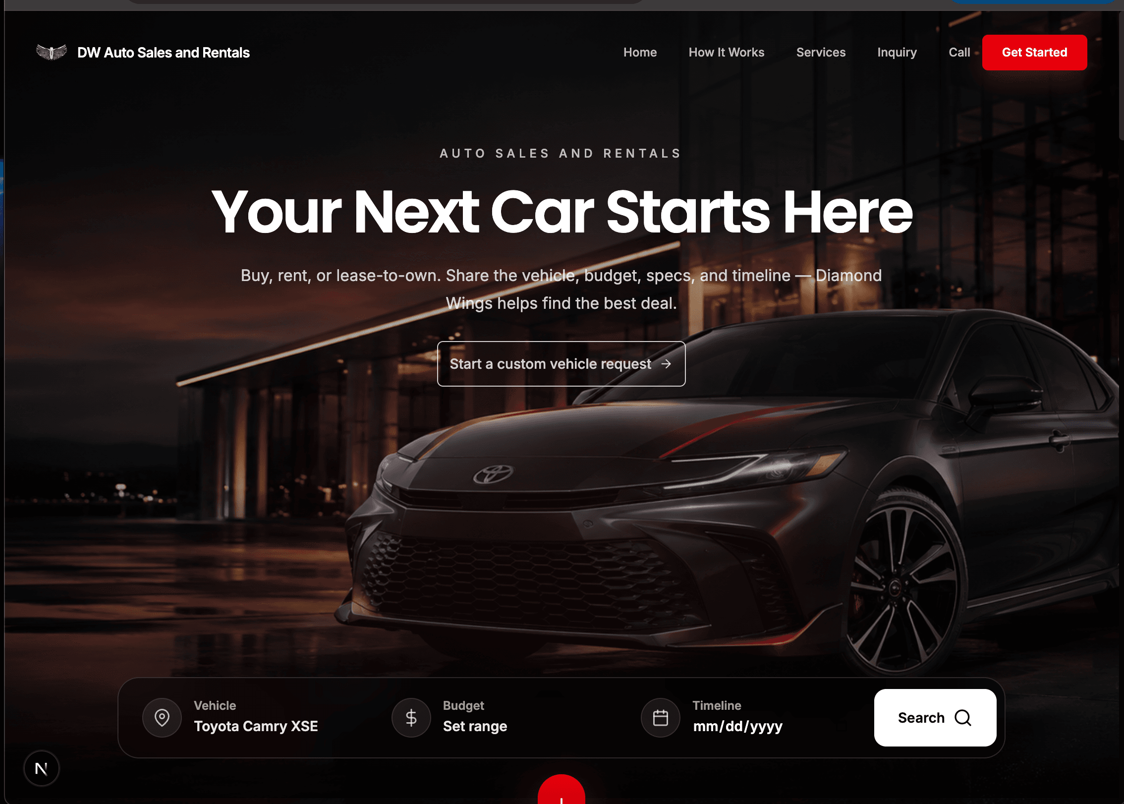 Luxury Auto Concierge website preview